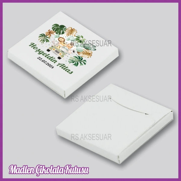 Tekli Madlen Bebek Çikolata Kutusu - K029