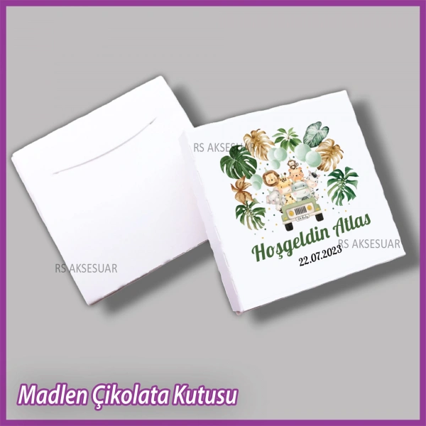 Tekli Madlen Bebek Çikolata Kutusu - K029