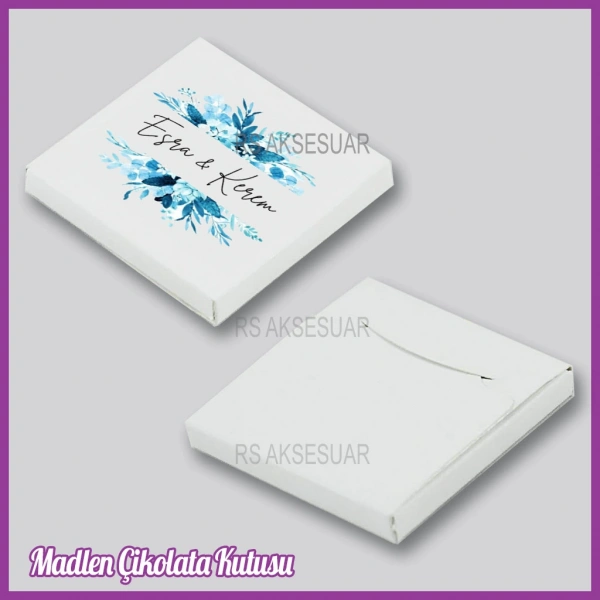 Tekli Madlen Nikah & Nişan & Söz Çikolata Kutusu - K033