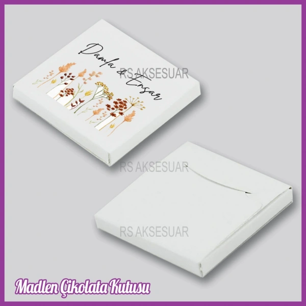 Tekli Madlen Nikah & Nişan & Söz Çikolata Kutusu - K034