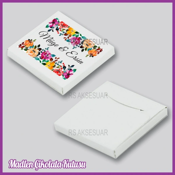 Tekli Madlen Nikah & Nişan & Söz Çikolata Kutusu - K036