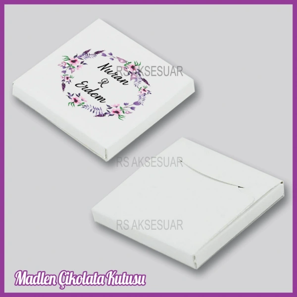 Tekli Madlen Nikah & Nişan & Söz Çikolata Kutusu - K043