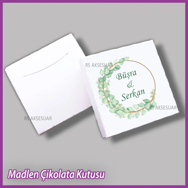 Tekli Madlen Nikah & Nişan & Söz Çikolata Kutusu - K047