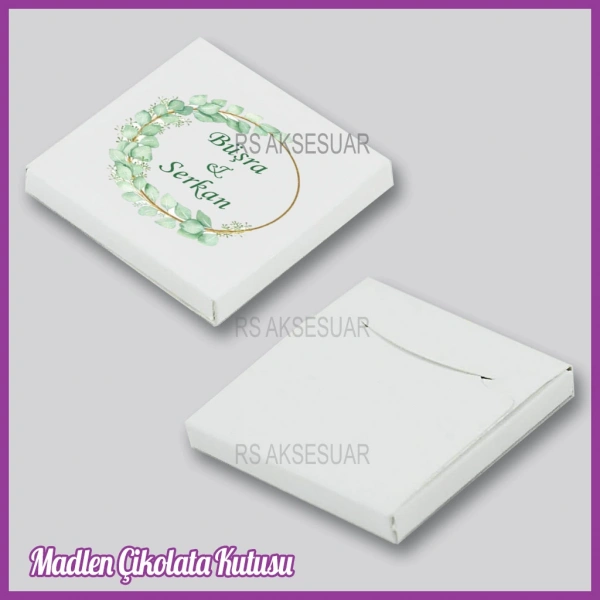 Tekli Madlen Nikah & Nişan & Söz Çikolata Kutusu - K047