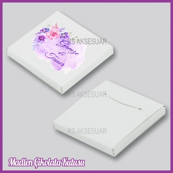 Tekli Madlen Nikah & Nişan & Söz Çikolata Kutusu - K054