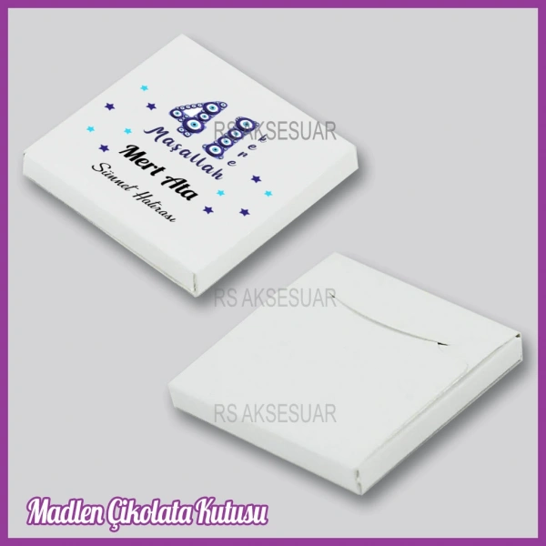 Tekli Madlen Sünnet Çikolata Kutusu - K005