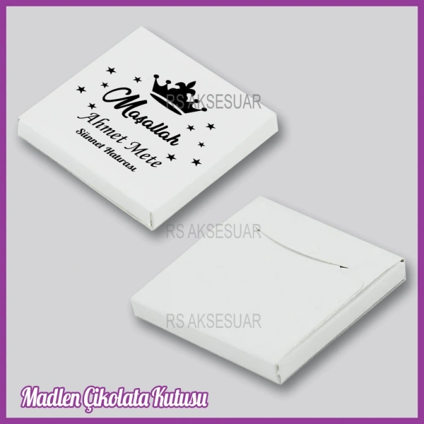 Tekli Madlen Sünnet Çikolata Kutusu - K006