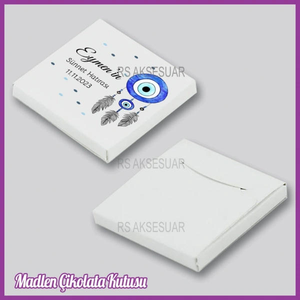 Tekli Madlen Sünnet Çikolata Kutusu - K008