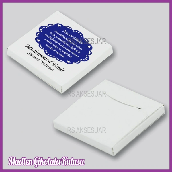 Tekli Madlen Sünnet Çikolata Kutusu - K009