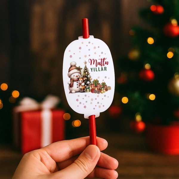 Yeni Yıl Hediye Tohumlu Kalem Kartı - Yılbaşı Kartları - YY6277