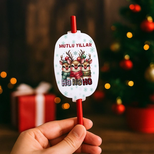 Yeni Yıl Hediye Tohumlu Kalem Kartı - Yılbaşı Kartları - YY6285