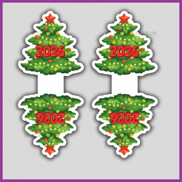 Yeni Yıl Hediye Toka - Takı Kartı - Yılbaşı Kartları - YY6255