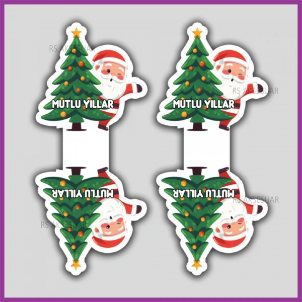 Yeni Yıl Hediye Toka - Takı Kartı - Yılbaşı Kartları - YY6259