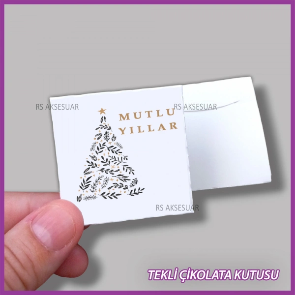 Yeni Yıl Hediyelik Madlen Çikolata Kutusu - Yılbaşı