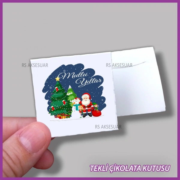 Yeni Yıl Hediyelik Madlen Çikolata Kutusu - Yılbaşı