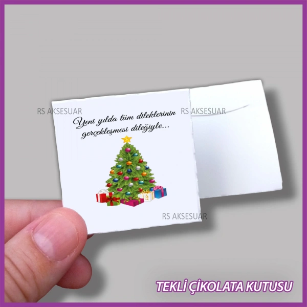 Yeni Yıl Hediyelik Madlen Çikolata Kutusu - Yılbaşı