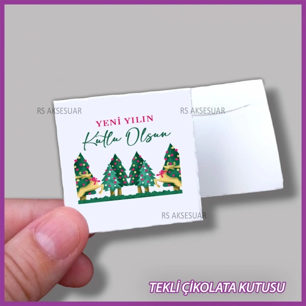 Yeni Yıl Hediyelik Madlen Çikolata Kutusu - Yılbaşı