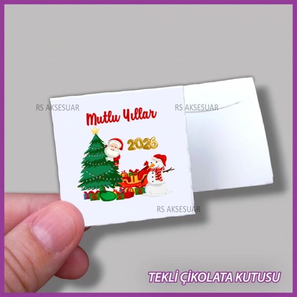 Yeni Yıl Hediyelik Madlen Çikolata Kutusu - Yılbaşı