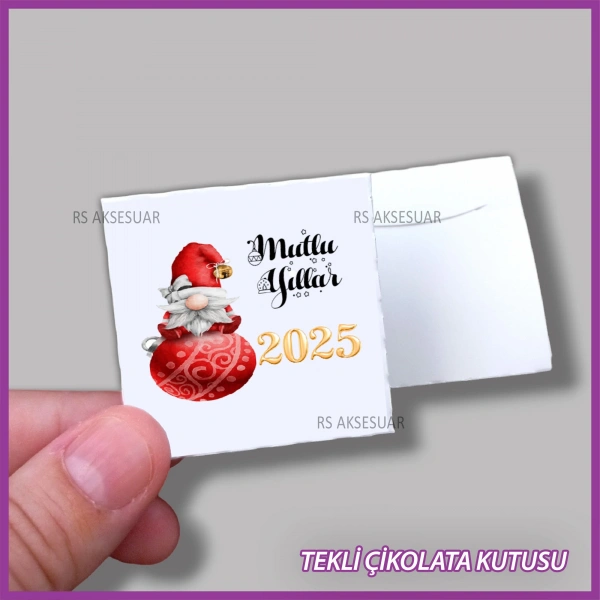 Yeni Yıl Hediyelik Madlen Çikolata Kutusu - Yılbaşı