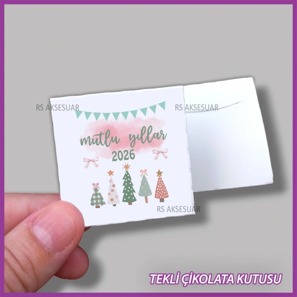 Yeni Yıl Hediyelik Madlen Çikolata Kutusu - Yılbaşı