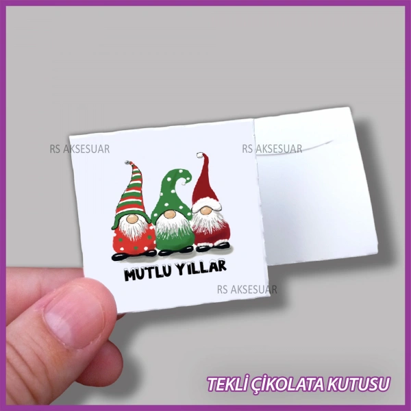 Yeni Yıl Hediyelik Madlen Çikolata Kutusu - Yılbaşı