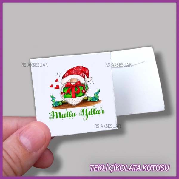 Yeni Yıl Hediyelik Madlen Çikolata Kutusu - Yılbaşı