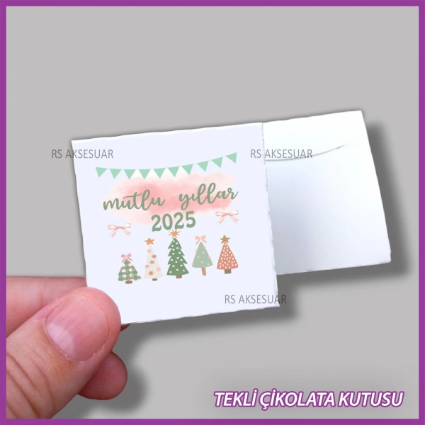 Yeni Yıl Hediyelik Madlen Çikolata Kutusu - Yılbaşı