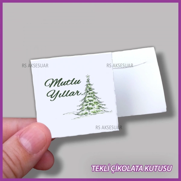 Yeni Yıl Hediyelik Madlen Çikolata Kutusu - Yılbaşı