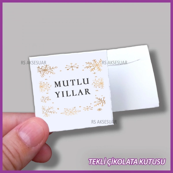 Yeni Yıl Hediyelik Madlen Çikolata Kutusu - Yılbaşı