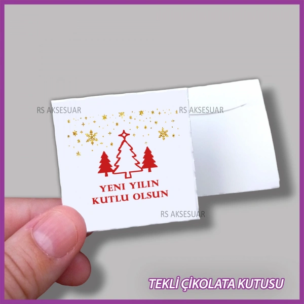 Yeni Yıl Hediyelik Madlen Çikolata Kutusu - Yılbaşı