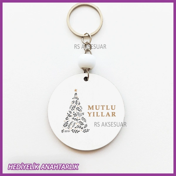 Yeni Yıl- Yılbaşı Baskılı Hediyelik Anahtarlık