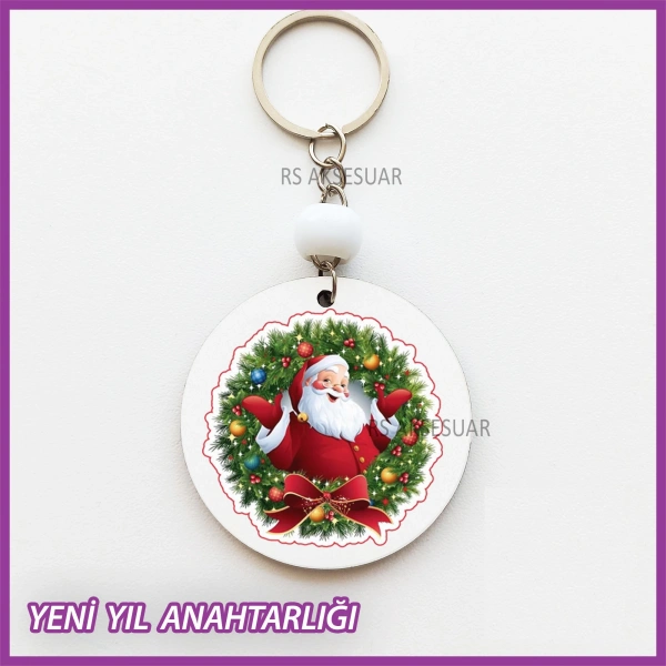 Yeni Yıl- Yılbaşı Baskılı Hediyelik Anahtarlık