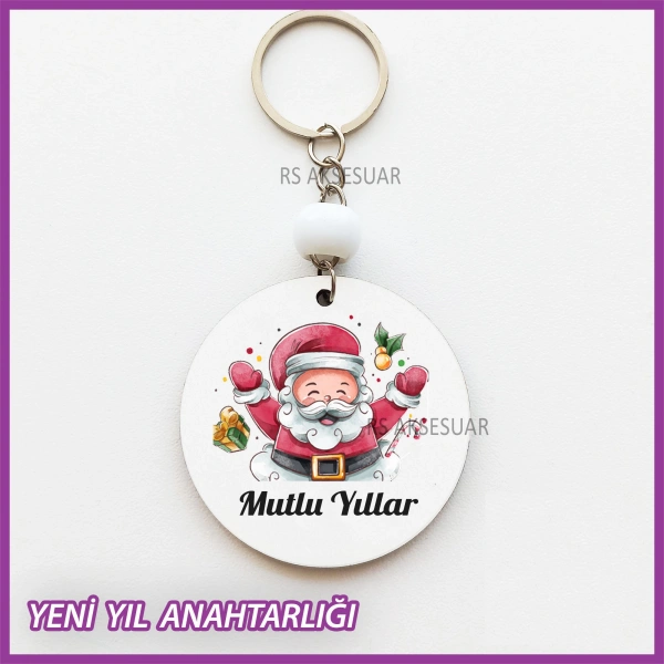 Yeni Yıl- Yılbaşı Baskılı Hediyelik Anahtarlık