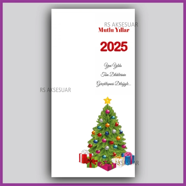 Yılbaşı Kartları - Yeni Yıl Hediye Anahtarlık Kartı