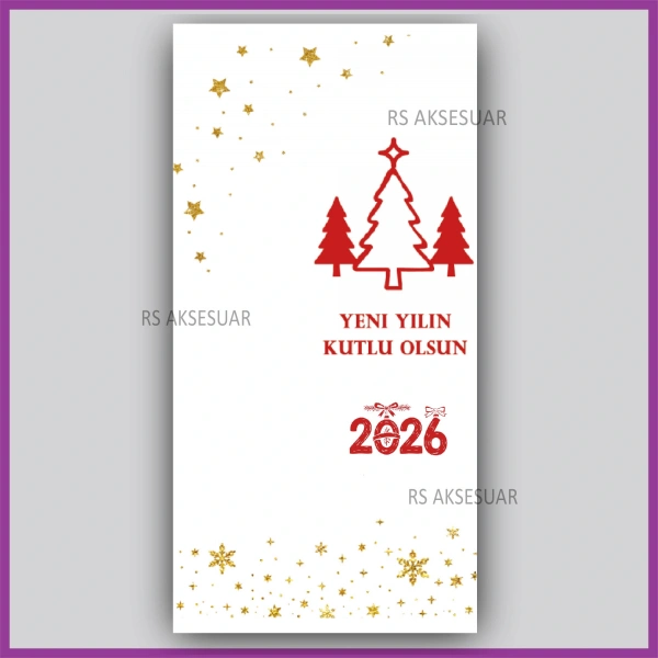 Yılbaşı Kartları - Yeni Yıl Hediye Anahtarlık Kartı