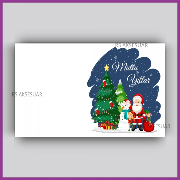 Yılbaşı Kartları - Yeni Yıl Hediye Anahtarlık Kartı