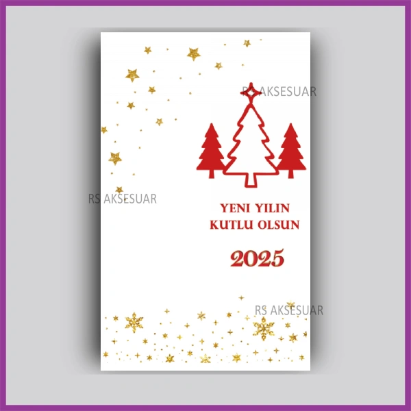 Yılbaşı Kartları - Yeni Yıl Hediye Anahtarlık Kartı