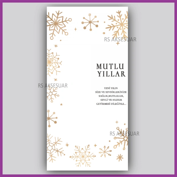 Yılbaşı Kartları - Yeni Yıl Hediye Anahtarlık Kartı