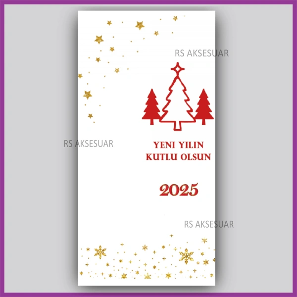 Yılbaşı Kartları - Yeni Yıl Hediye Anahtarlık Kartı