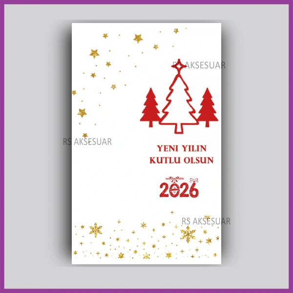 Yılbaşı Kartları - Yeni Yıl Hediye Anahtarlık Kartı