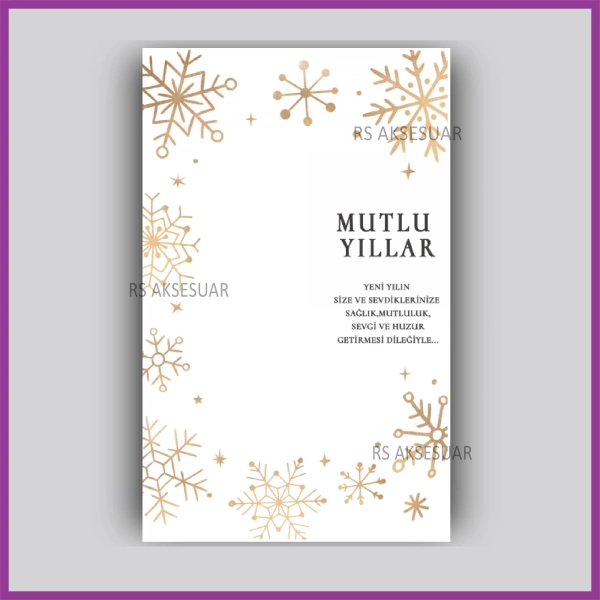 Yılbaşı Kartları - Yeni Yıl Hediye Anahtarlık Kartı