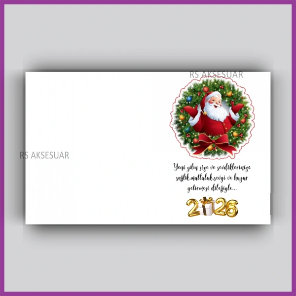 Yılbaşı Kartları - Yeni Yıl Hediye Anahtarlık Kartı