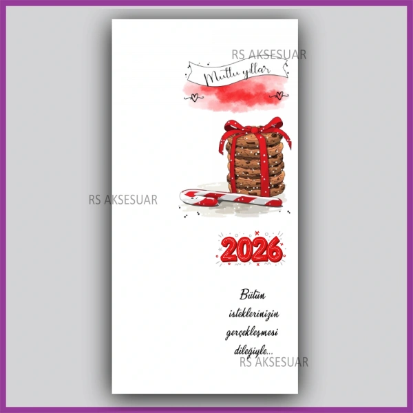 Yılbaşı Kartları - Yeni Yıl Hediye Anahtarlık Kartı