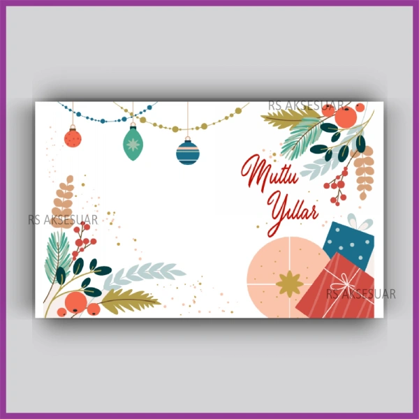 Yılbaşı Kartları - Yeni Yıl Hediye Anahtarlık Kartı