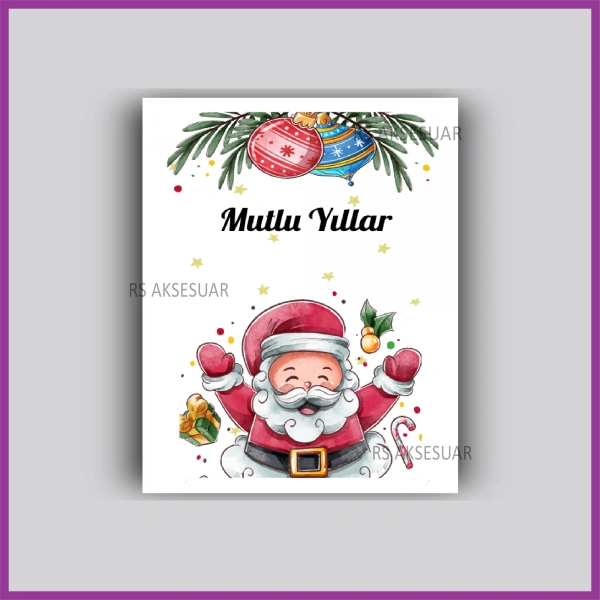 Yılbaşı Kartları - Yeni Yıl Hediye Bileklik Kartı