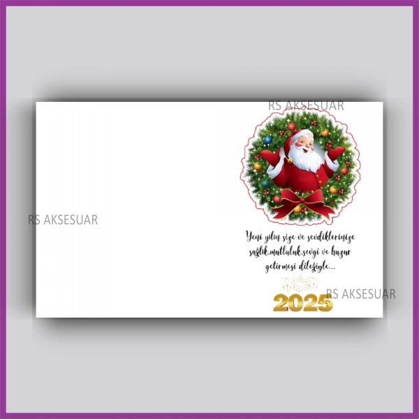 Yılbaşı Kartları - Yeni Yıl Hediye Anahtarlık Kartı