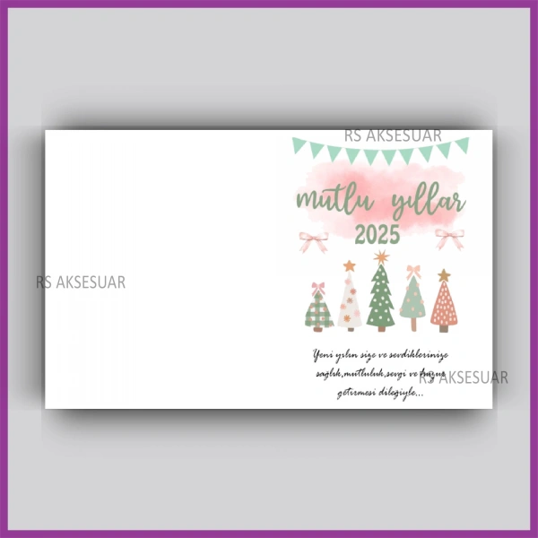 Yılbaşı Kartları - Yeni Yıl Hediye Anahtarlık Kartı