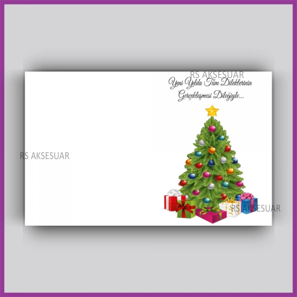 Yılbaşı Kartları - Yeni Yıl Hediye Anahtarlık Kartı