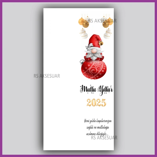 Yılbaşı Kartları - Yeni Yıl Hediye Anahtarlık Kartı