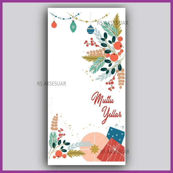 Yılbaşı Kartları - Yeni Yıl Hediye Anahtarlık Kartı